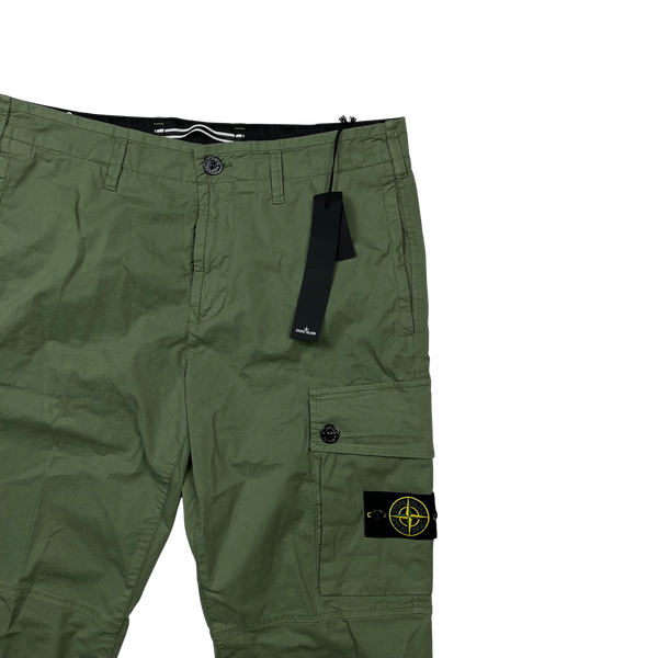 Stone Island Green 2023 Slim Fit Cargo Trousers - 33"