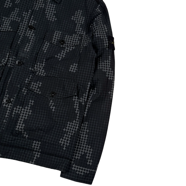 Stone Island 2017 Digital Camo Cotton Button up Overshirt  - Large