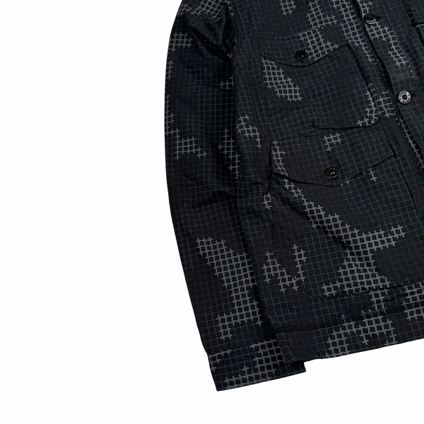 Stone Island 2017 Digital Camo Cotton Button up Overshirt  - Large