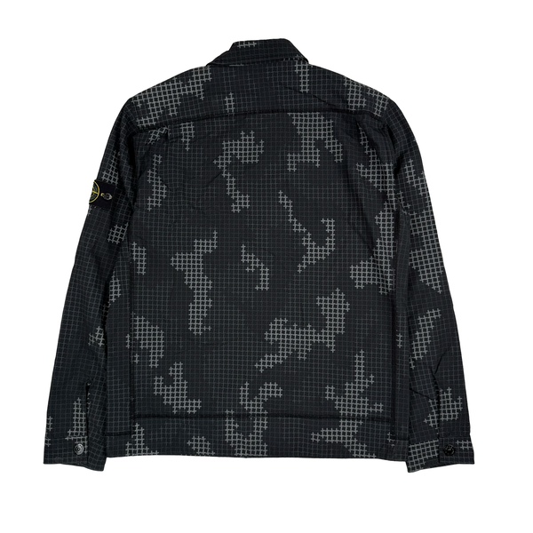 Stone Island 2017 Digital Camo Cotton Button up Overshirt  - Large