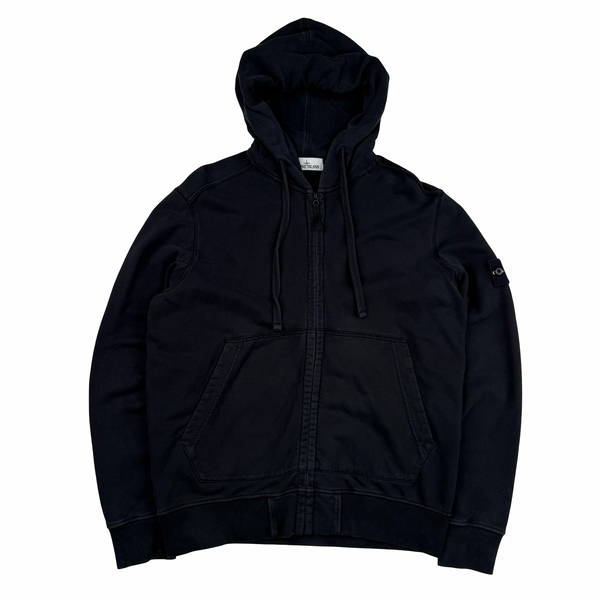Stone Island 2017 Black Hooded Zip Jumper - XL