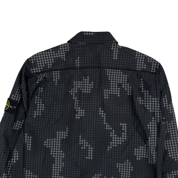 Stone Island 2017 Digital Camo Cotton Button up Overshirt  - Large