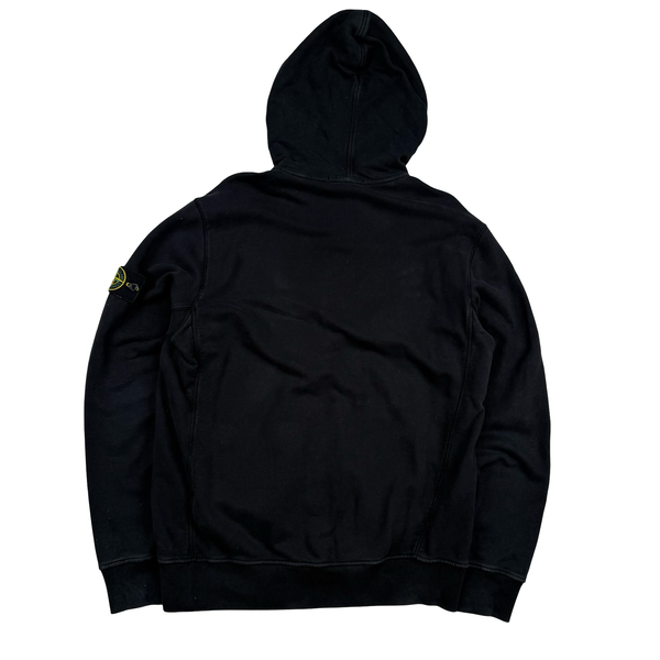 Stone Island 2017 Black Hooded Zip Jumper - XL
