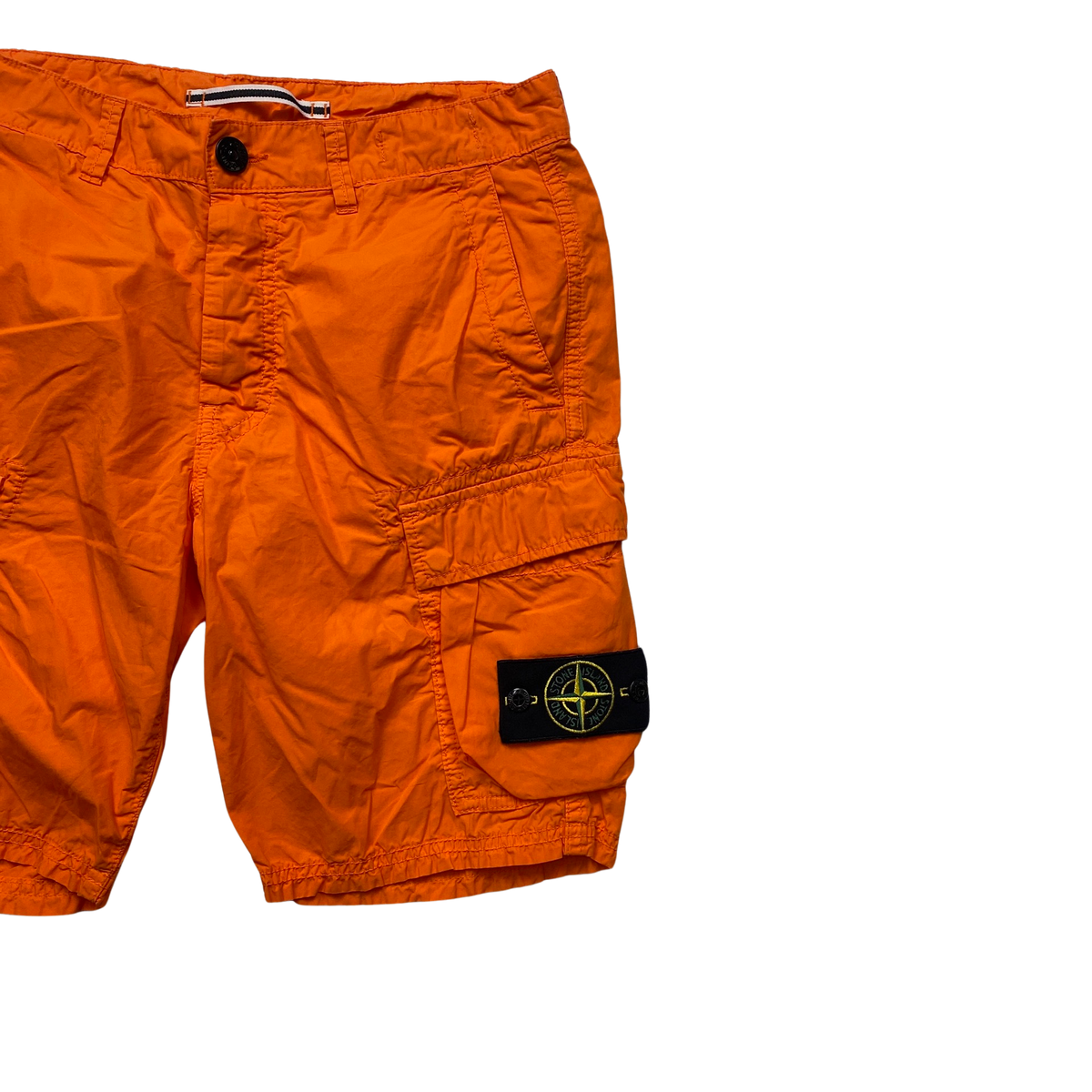 Stone Island 2016 Orange Cargo Shorts - 30