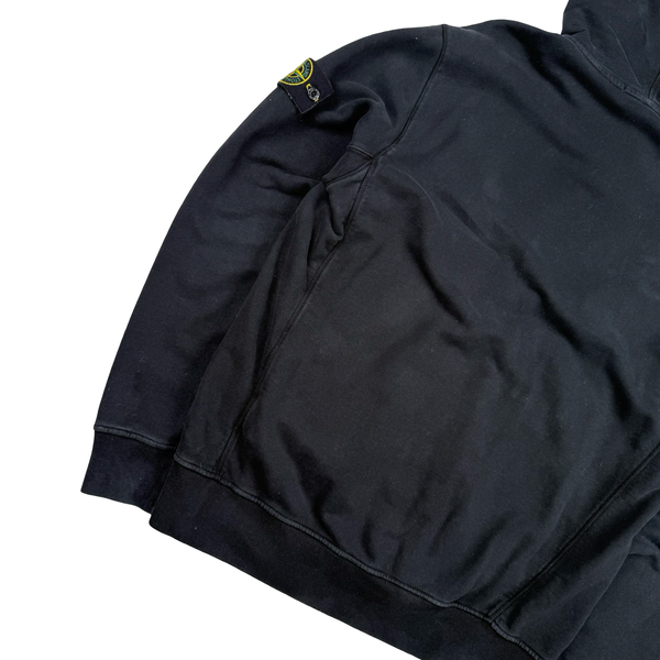 Stone Island 2017 Black Hooded Zip Jumper - XL
