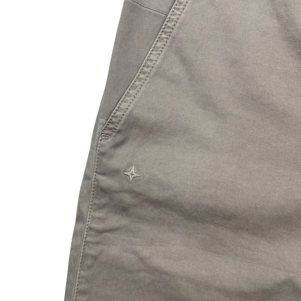 Stone Island 2019 Canvas Cotton Shorts - 29"