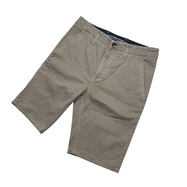 Stone Island 2019 Canvas Cotton Shorts - 28"