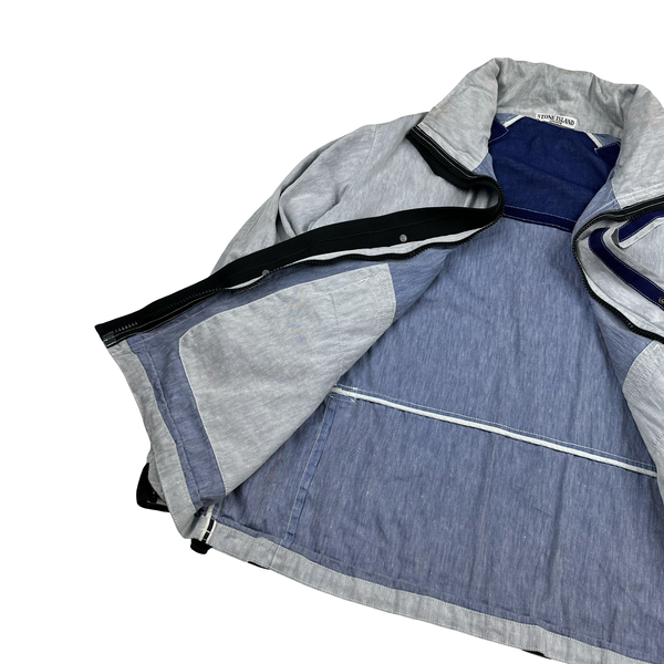 Stone Island 2011 Blue Lino Zipped Jacket - XL