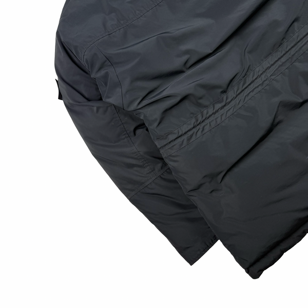 Stone Island 2020 Black Down Filled Micro Reps Jacket - Medium