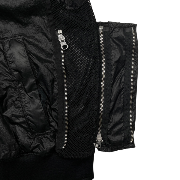 Stone Island Black Lucid Shadow Project Bomber Jacket - Medium
