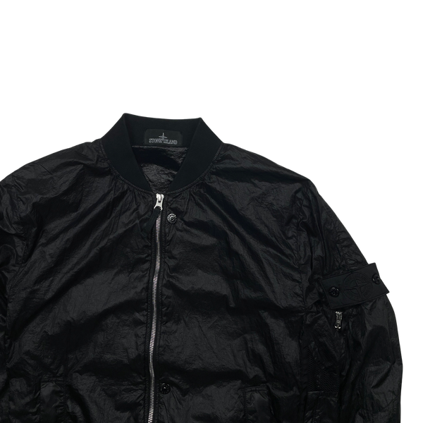 Stone Island Black Lucid Shadow Project Bomber Jacket - Medium