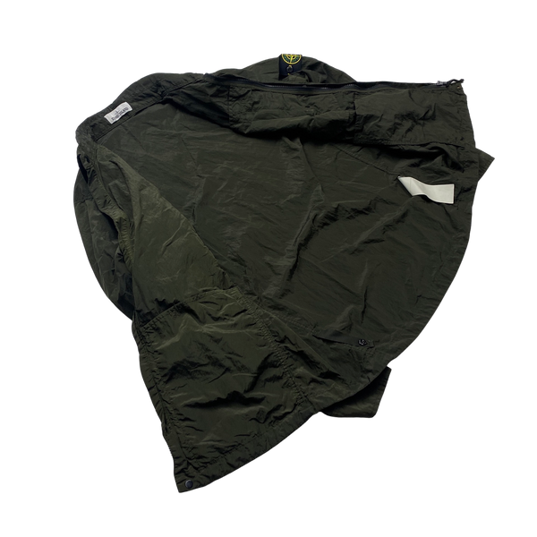 Stone Island 2018 Dark Grey Nylon Metal Shimmer Overshirt- Large
