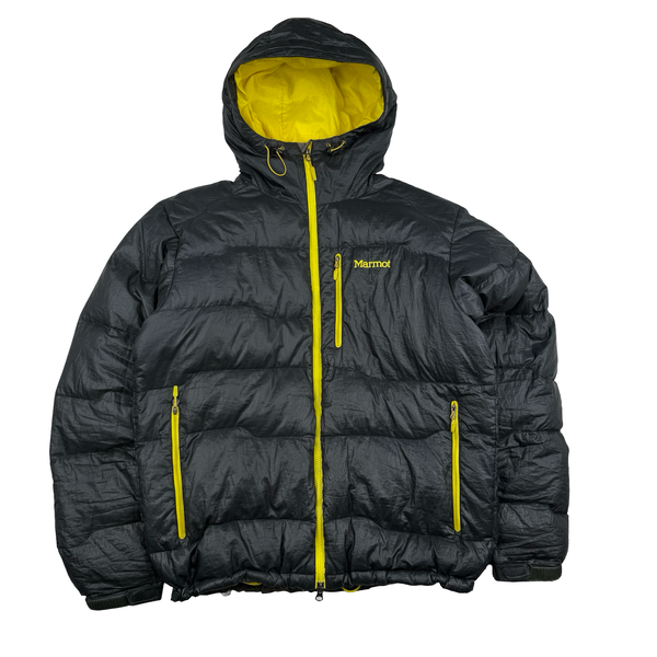 Marmot Black 800 Down Fill Puffer Jacket - Large