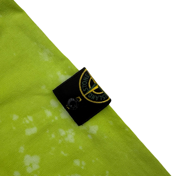 Stone Island 2020 Lime Tie Dye OVD Camo Soft Knit - medium