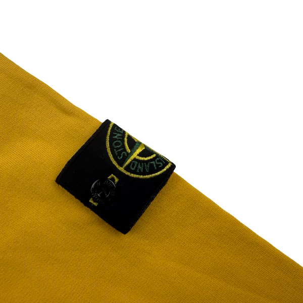 Stone Island Yellow Crew neck Cotton Jumper - Medium