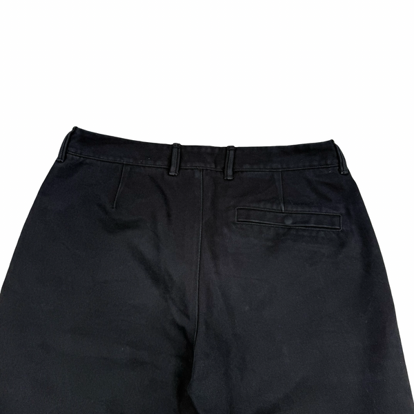 Stone Island 2024 Black RE Fit Cargo Canvas Cotton Trousers - 33”