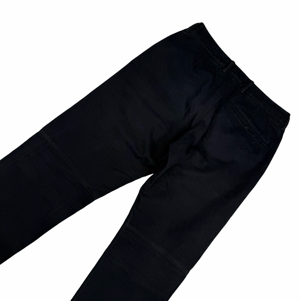 Stone Island 2024 Black RE Fit Cargo Canvas Cotton Trousers - 33”