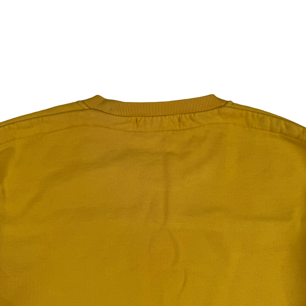 Stone Island Yellow Crew neck Cotton Jumper - Medium