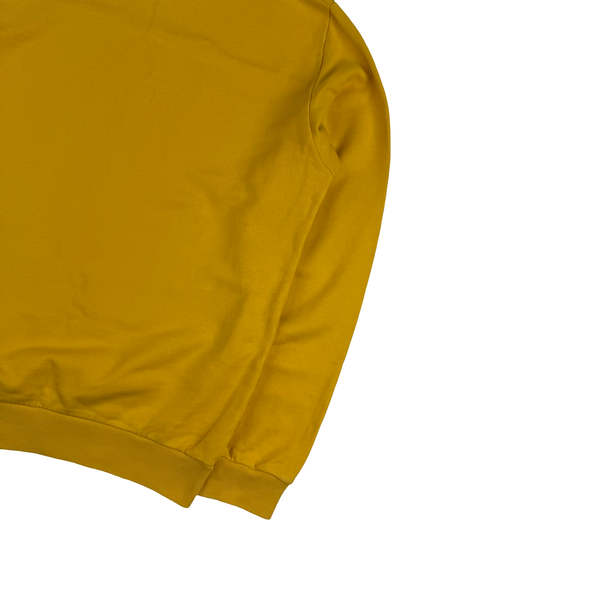 Stone Island Yellow Crew neck Cotton Jumper - Medium