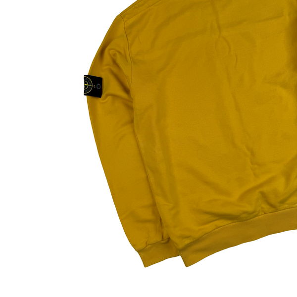 Stone Island Yellow Crew neck Cotton Jumper - Medium