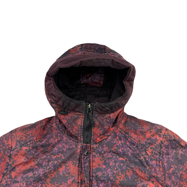 Stone Island 2013 Raso Gommato Red Camo Print OVD Jacket - Small/Medium