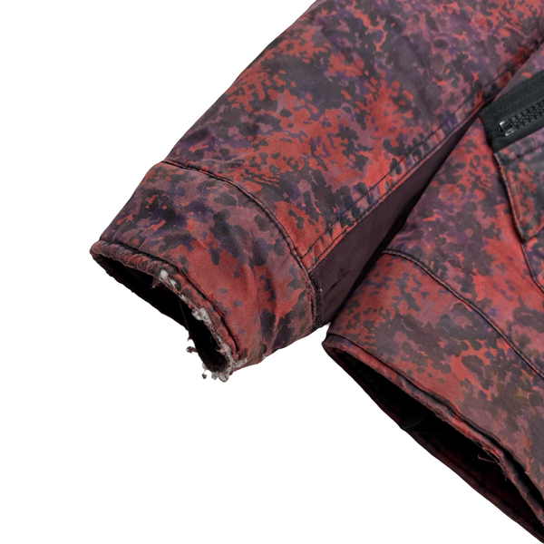 Stone Island 2013 Raso Gommato Red Camo Print OVD Jacket - Small/Medium