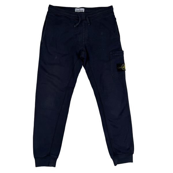 Stone Island Navy Tracksuit Bottoms - Small