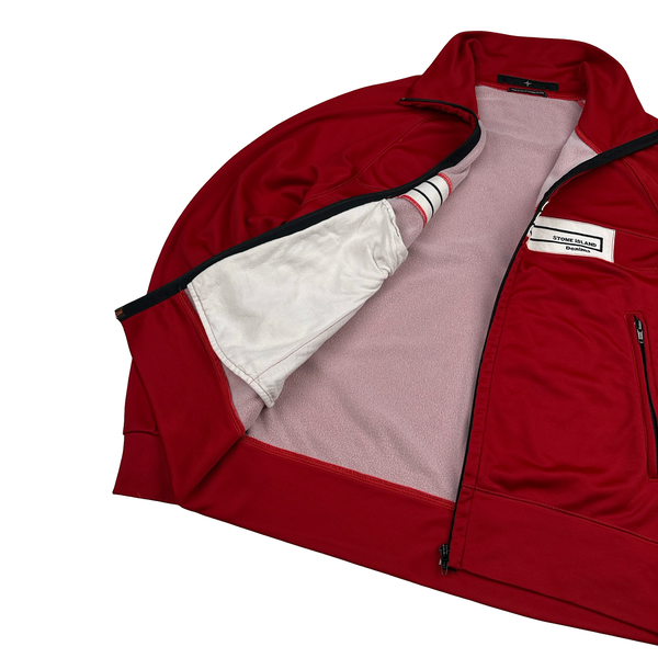 Stone Island 2003 Vintage Denims Red Nylon Track Top - Medium