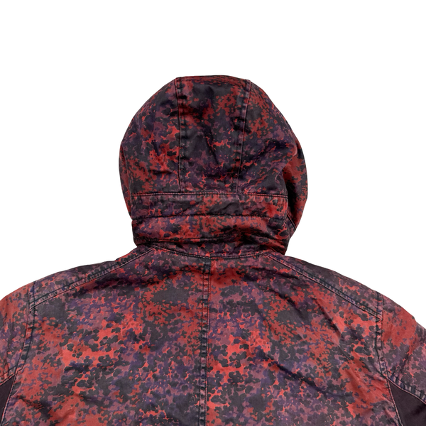 Stone Island 2013 Raso Gommato Red Camo Print OVD Jacket - Small/Medium