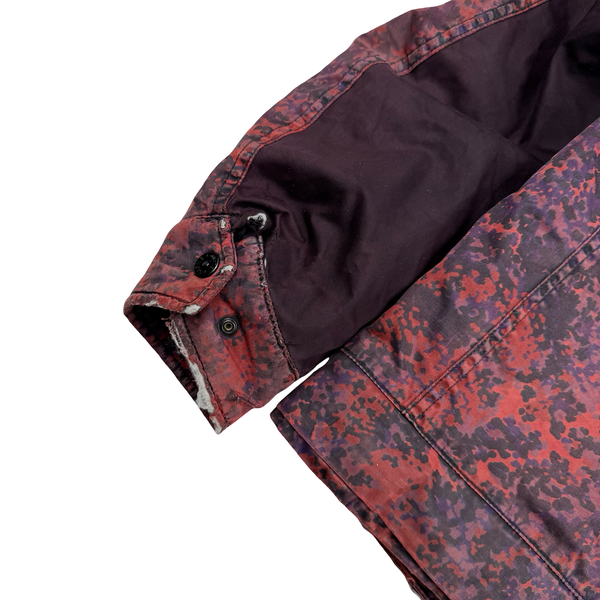 Stone Island 2013 Raso Gommato Red Camo Print OVD Jacket - Small/Medium