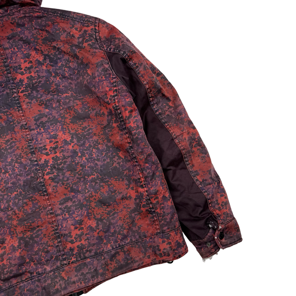 Stone Island 2013 Raso Gommato Red Camo Print OVD Jacket - Small/Medium