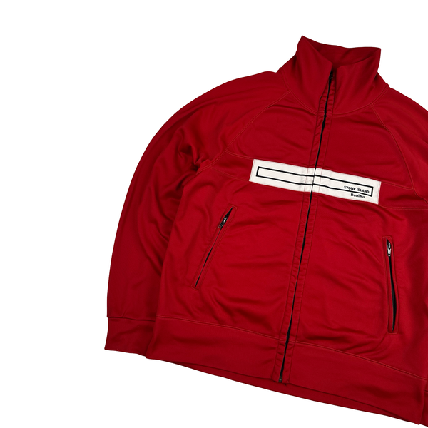Stone Island 2003 Vintage Denims Red Nylon Track Top - Medium