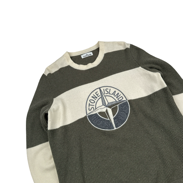 Stone Island 2018 Embroidered Knit Wool Jumper - 3XL