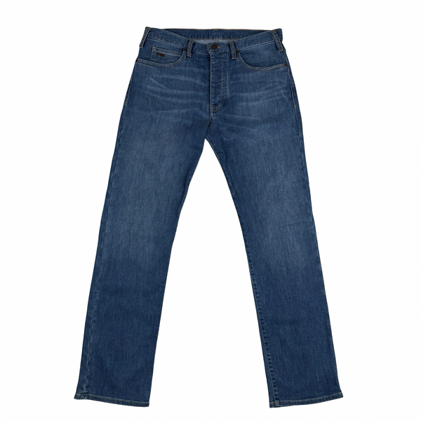 Armani Regular Fit Medium Blue Wash Jeans  - Medium (32)