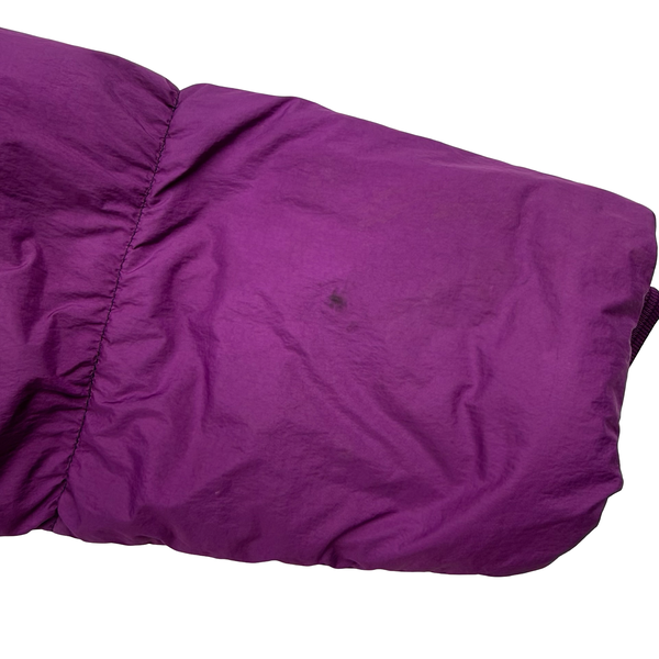 Stone Island 2018 Purple Down Filled Crinkle Puffer Jacket - Medium
