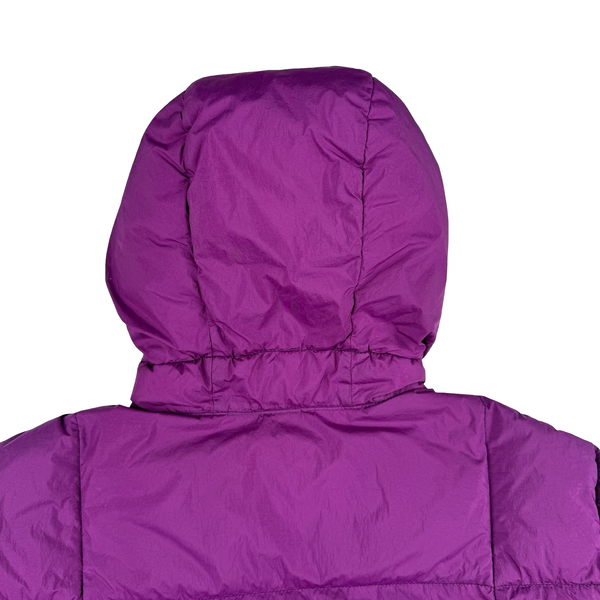 Stone Island 2018 Purple Down Filled Crinkle Puffer Jacket - Medium