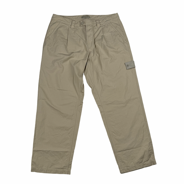 Stone Island 2024 Beige Ghost LO Fit Cargo Trousers - 36”