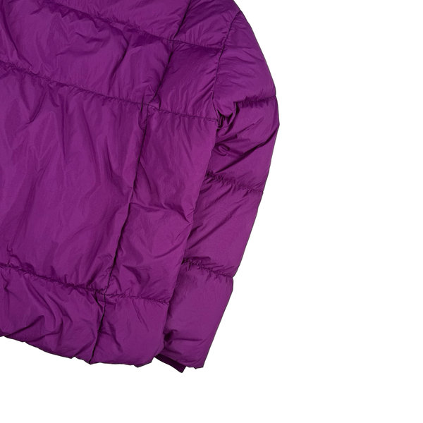 Stone Island 2018 Purple Down Filled Crinkle Puffer Jacket - Medium