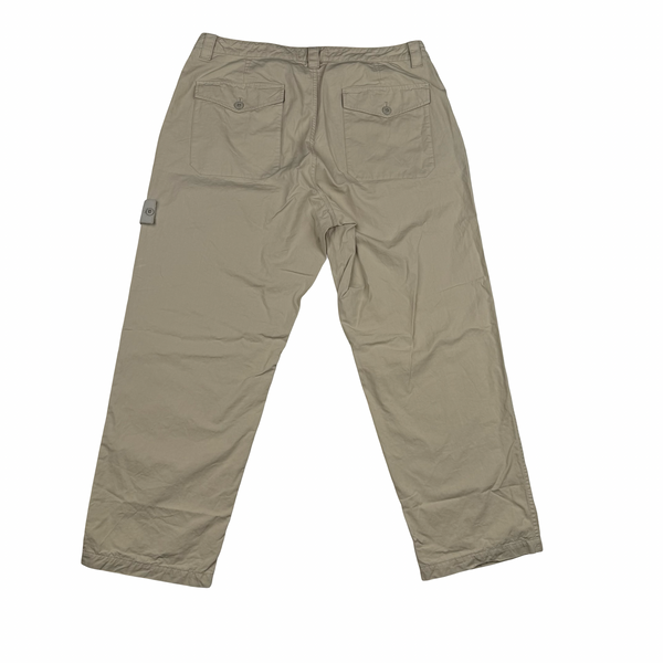 Stone Island 2024 Beige Ghost LO Fit Cargo Trousers - 36”