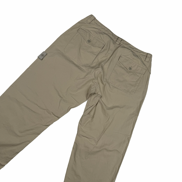 Stone Island 2024 Beige Ghost LO Fit Cargo Trousers - 36”