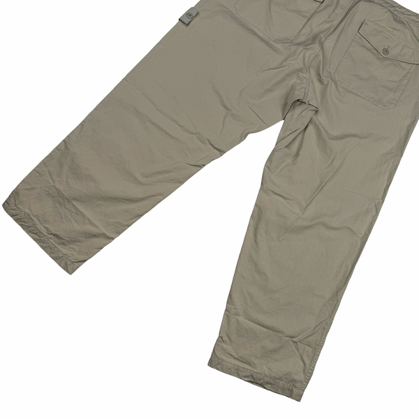 Stone Island 2024 Beige Ghost LO Fit Cargo Trousers - 36”