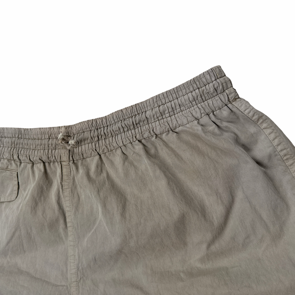 Cp Company 1995 Beige Spellout Vintage Swim Shorts - Large