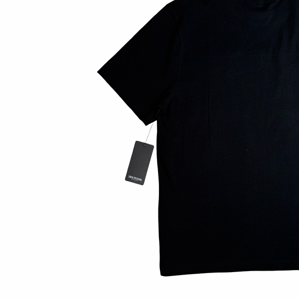 True Religion Black Cotton Graphic T-Shirt - Large