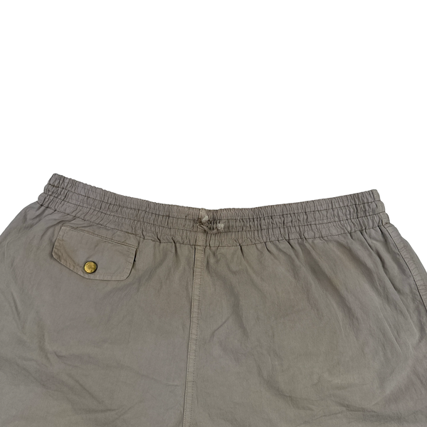 Cp Company 1995 Beige Spellout Vintage Swim Shorts - Large