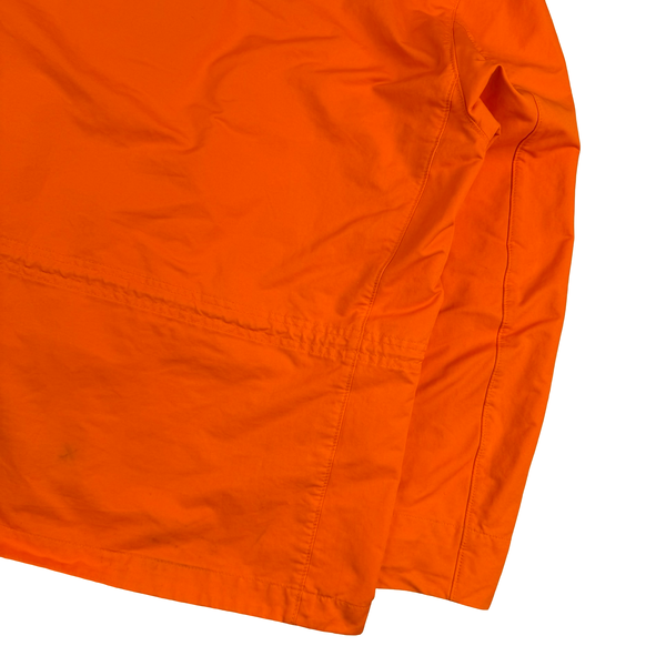 Stone Island 2019 Neon Orange David Fluo Parka Jacket - Large