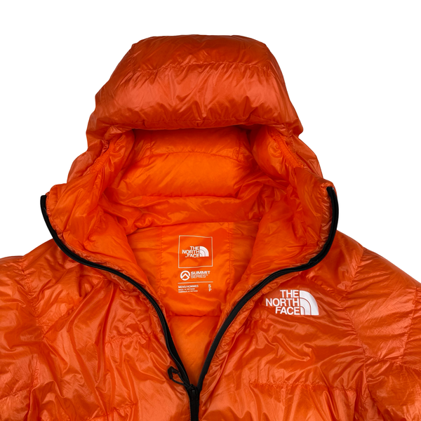 North Face Orange Summit Series 800 Pro Cloud Down Puffer Jacket - Small