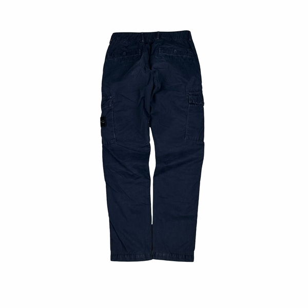 Stone Island 2017 Navy Cotton Twill Cargos - 29"