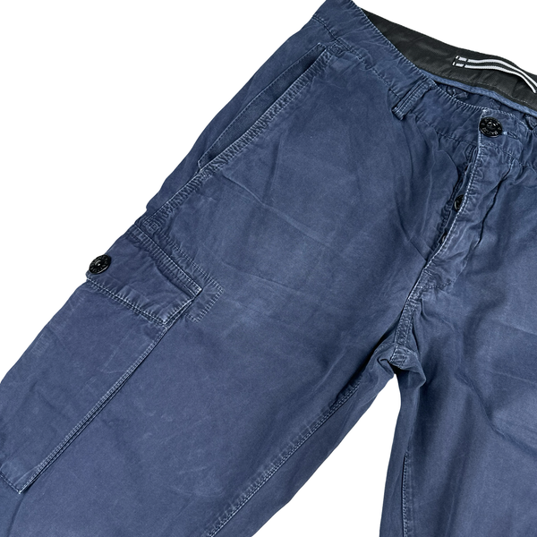 Stone Island 2017 Navy Cotton Twill Cargos - 29"