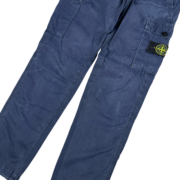 Stone Island 2017 Navy Cotton Twill Cargos - 29"