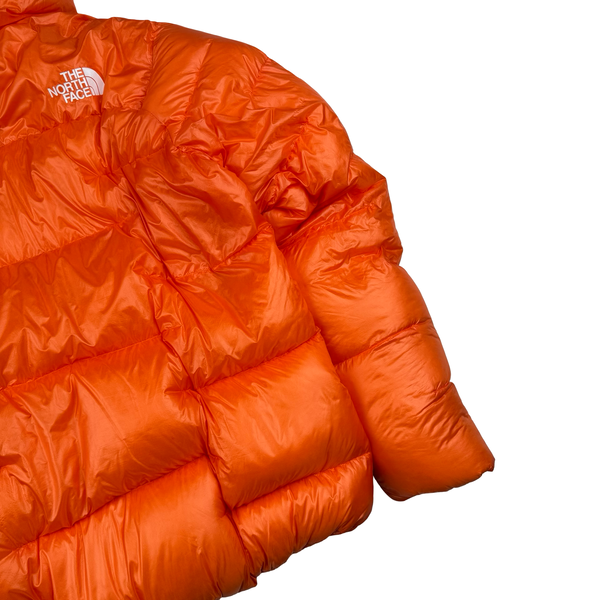 North Face Orange Summit Series 800 Pro Cloud Down Puffer Jacket - Small